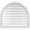 Ekena Millwork Round Top Surface Mount PVC Gable Vent w/ 2"W x 2"P Brickmould Sill Frame, 34"W x 30"H GVPRT34X3003SN - alternate 1